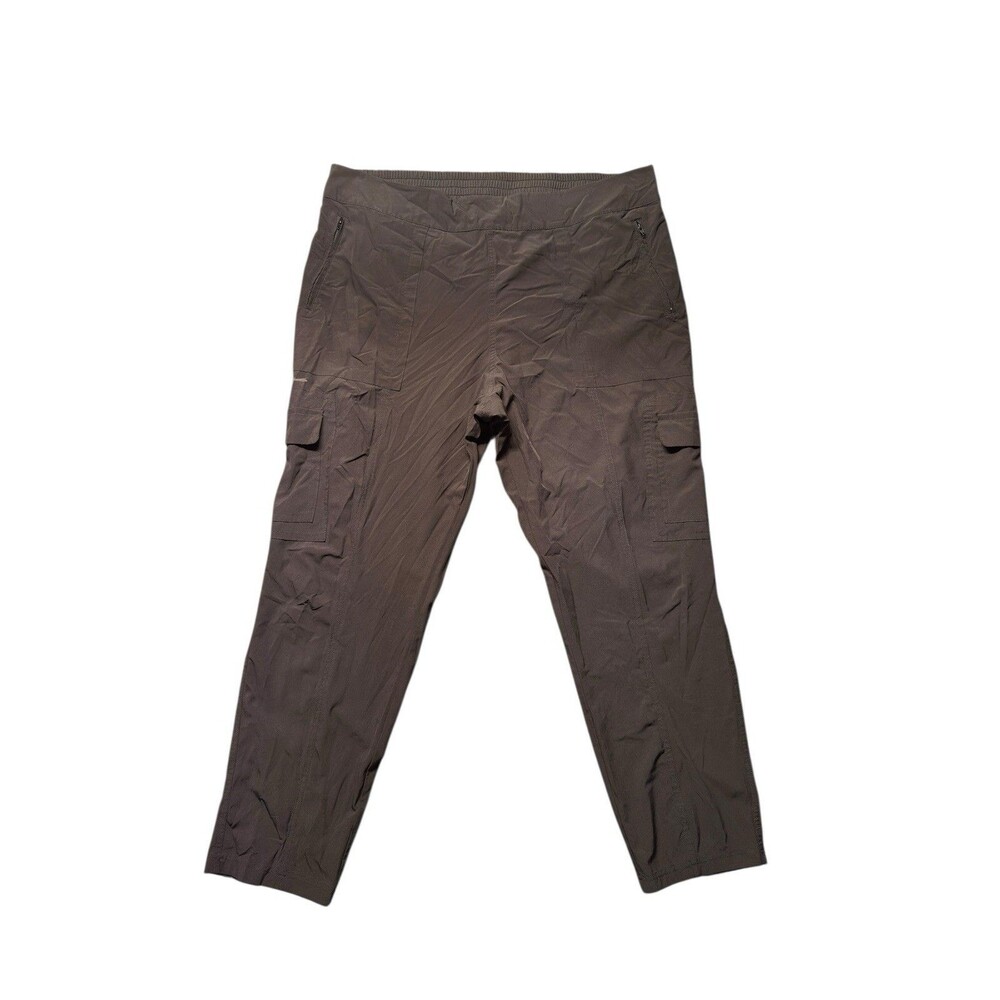 G.H. Bass Mens XXL Cargo Pants Black Stretch Elastic Waist Outdoor Utility EUC